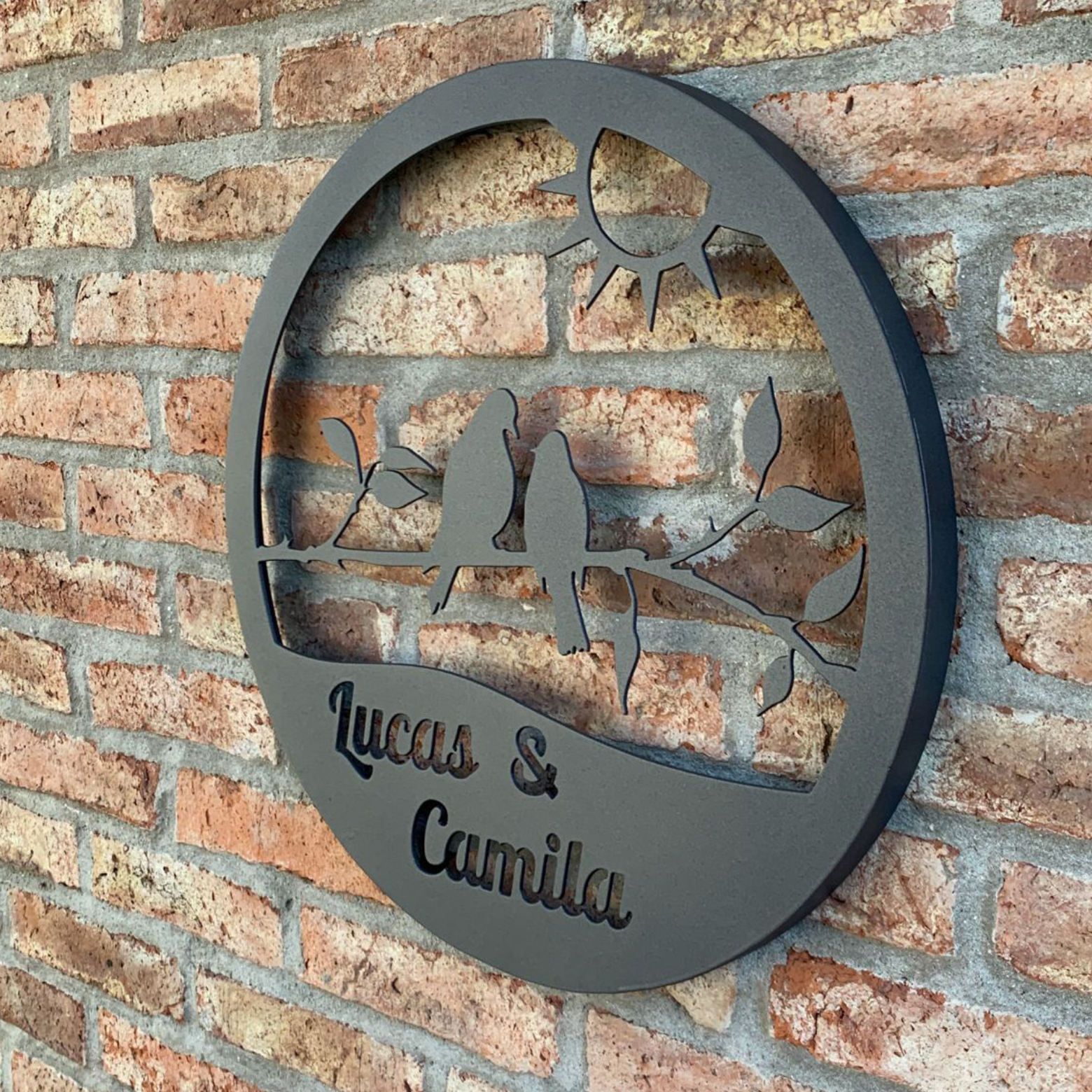 placa hierro personalizada