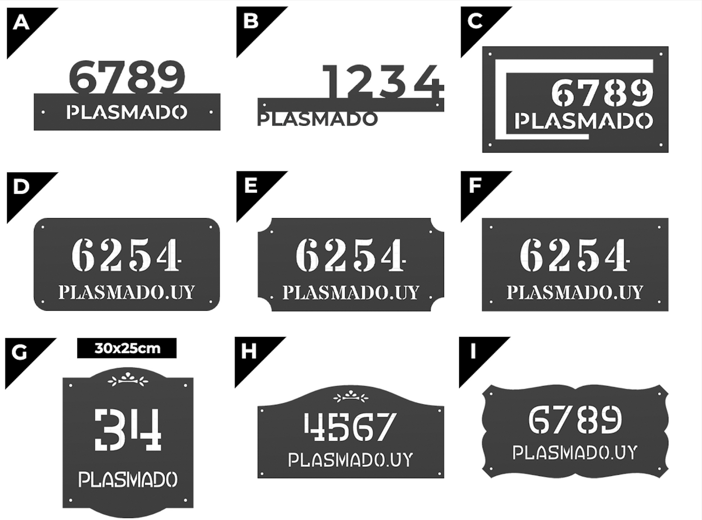 placas de puerta