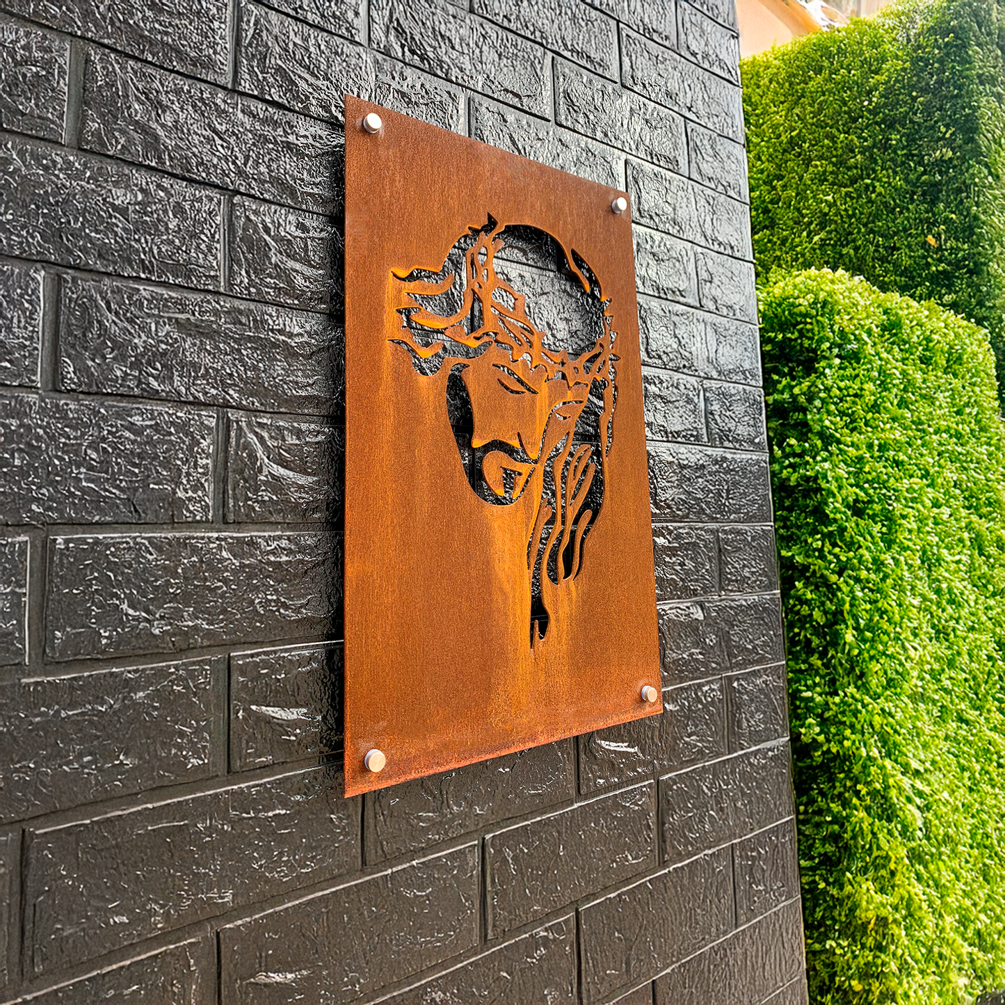Cristo en Acero Corten