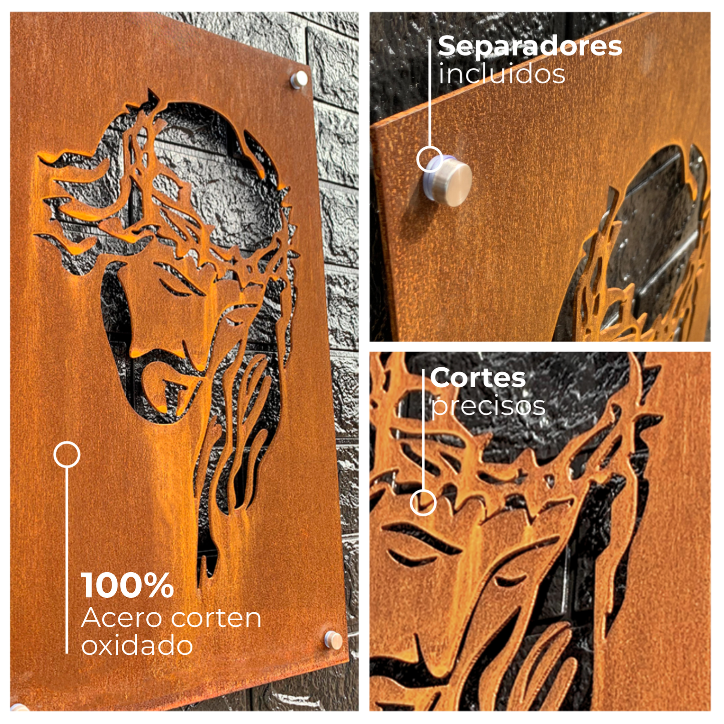 Cristo en Acero Corten