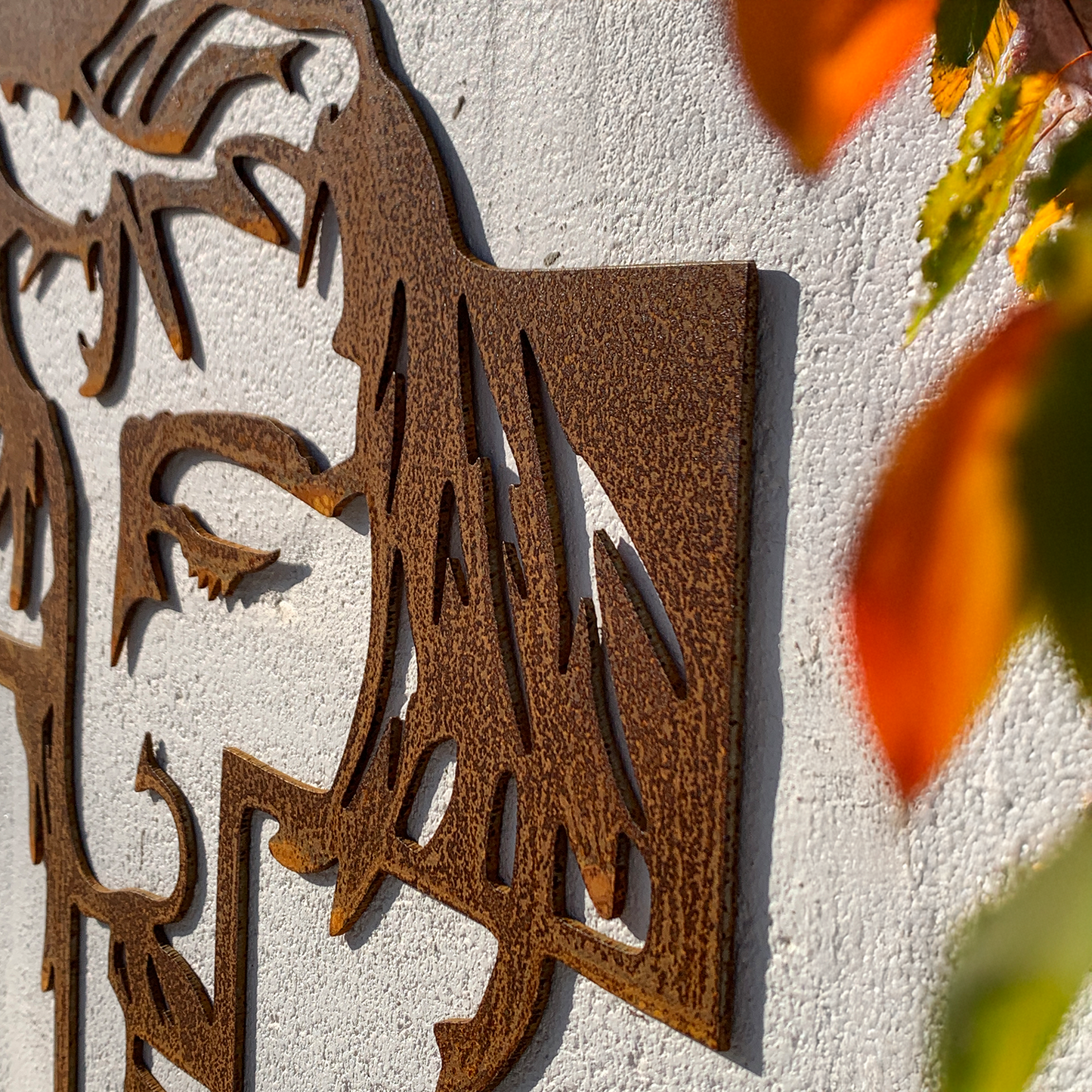 Cruz de Cristo en Acero Corten