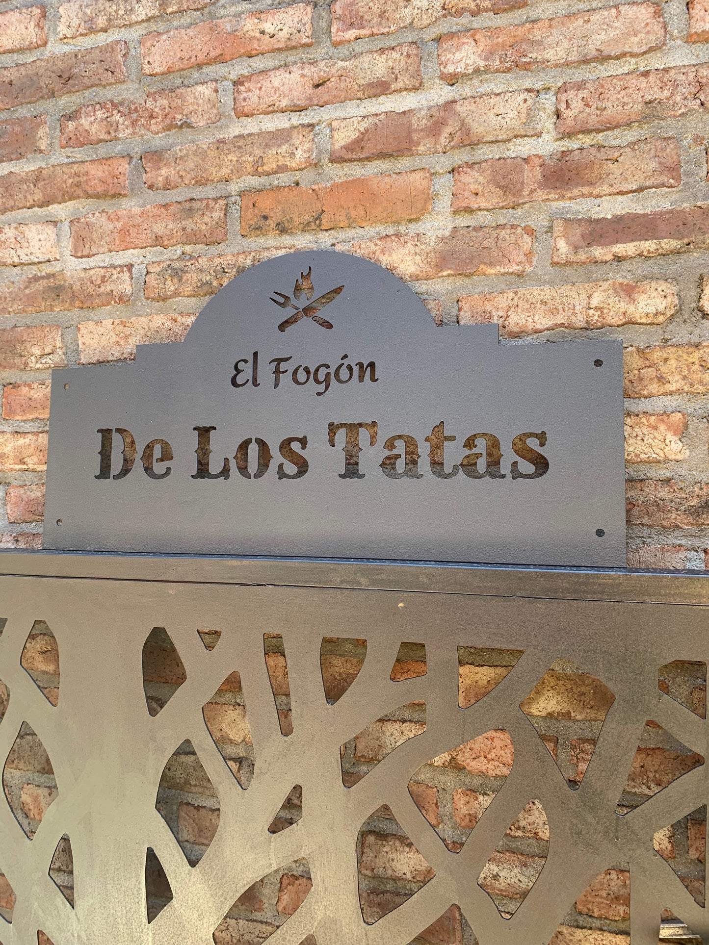 Placa personalizada para parrillero