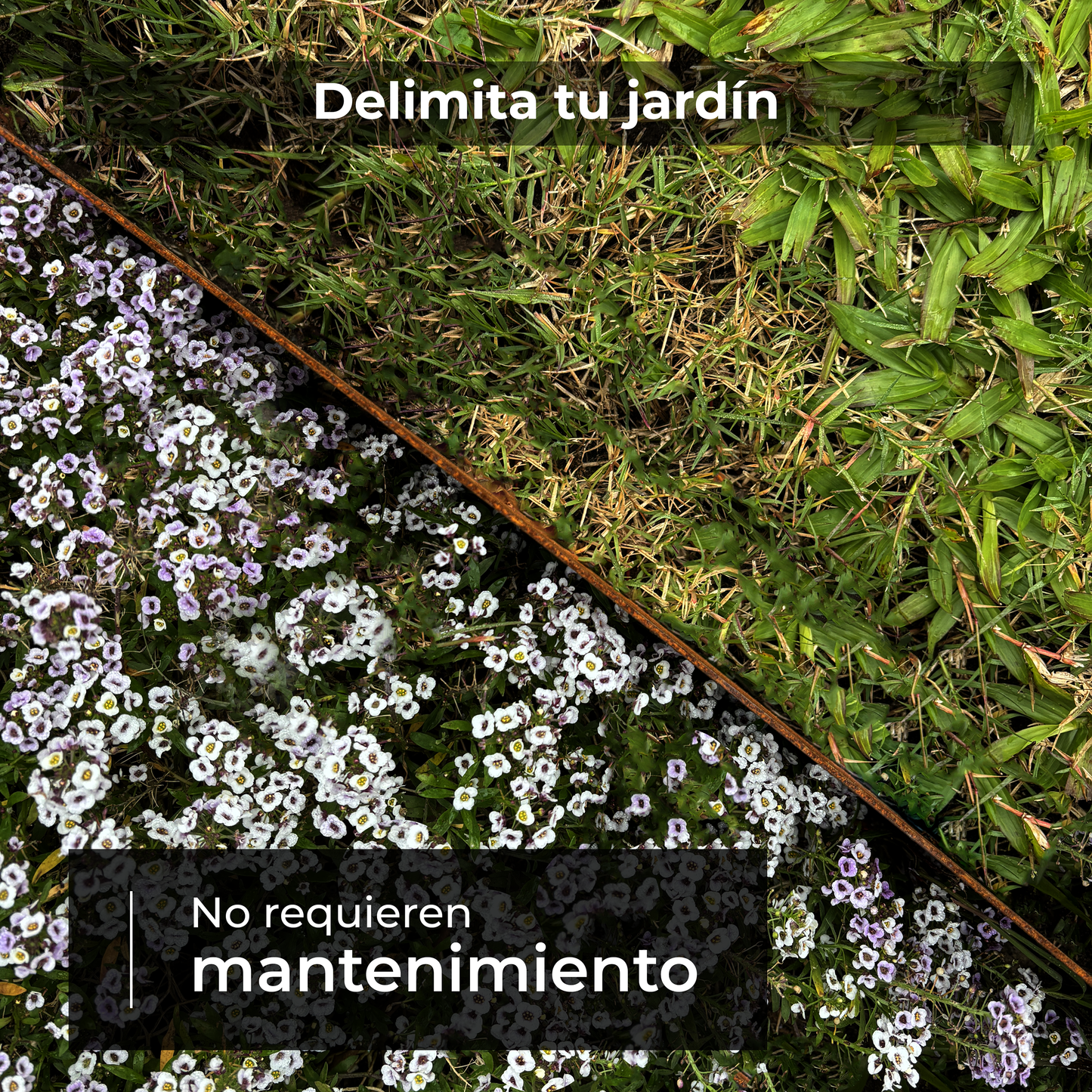Fleje para canteros en acero corten
