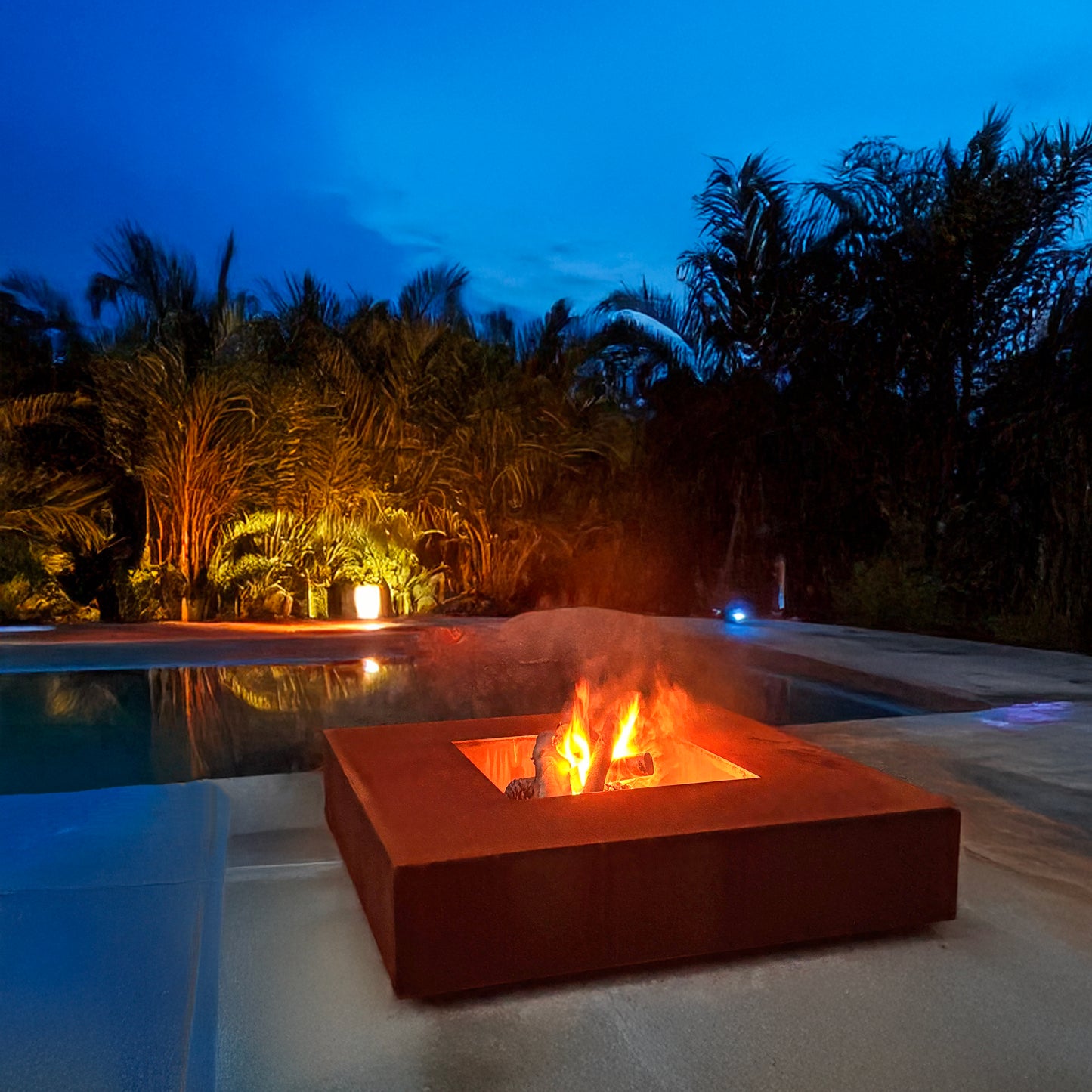 Fogón QUADRUM - en acero corten