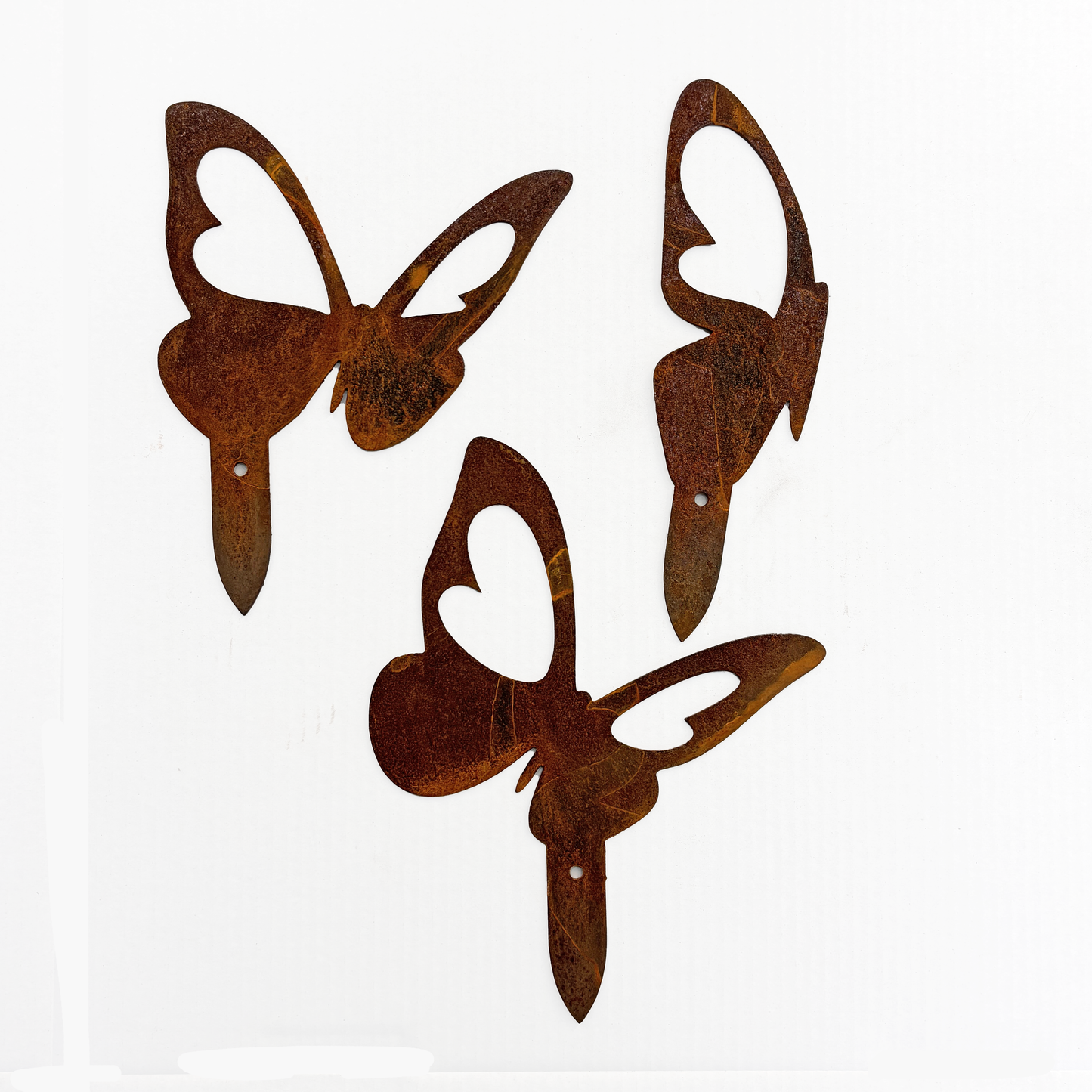Tutores en acero corten - Modelo MARIPOSAS