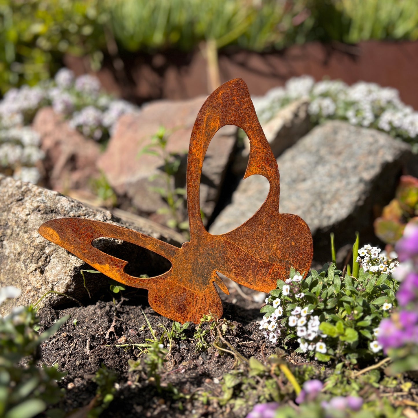 Tutores en acero corten - Modelo MARIPOSAS