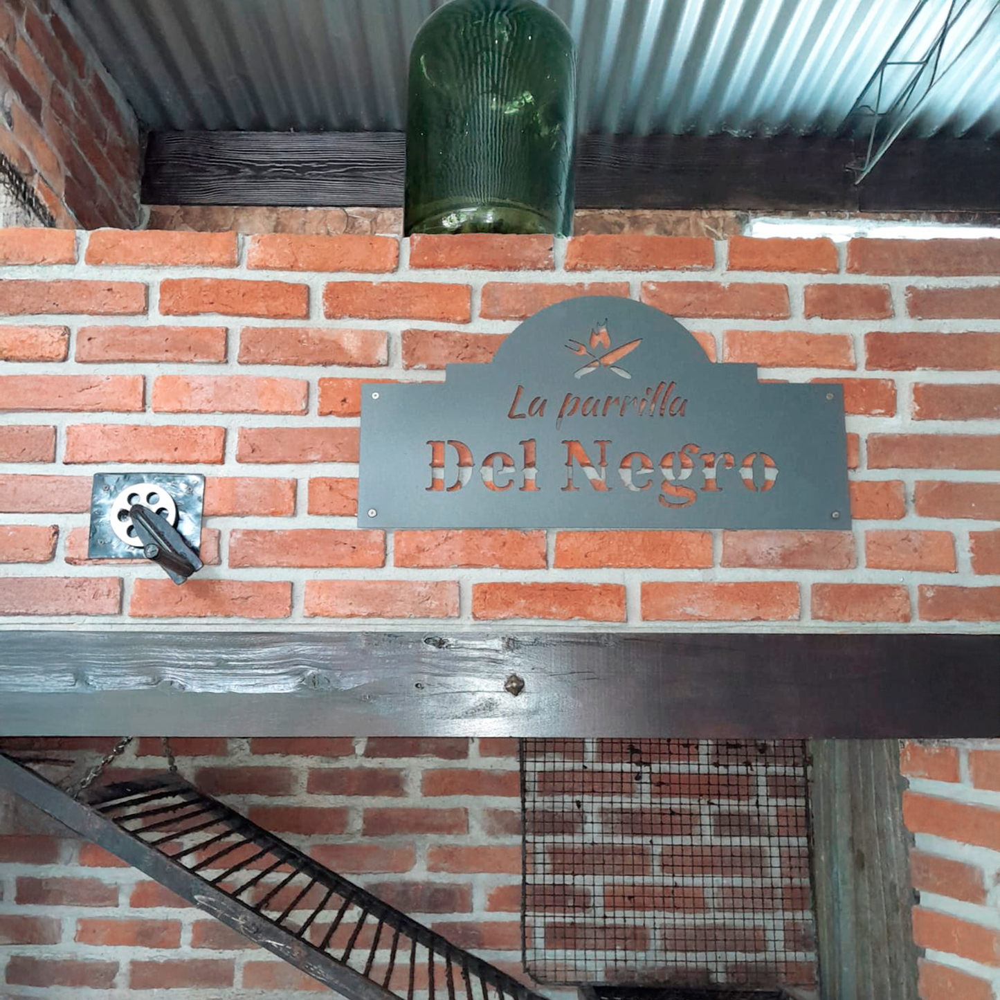 Placa Decorativa para Parrillero en Hierro Grafito