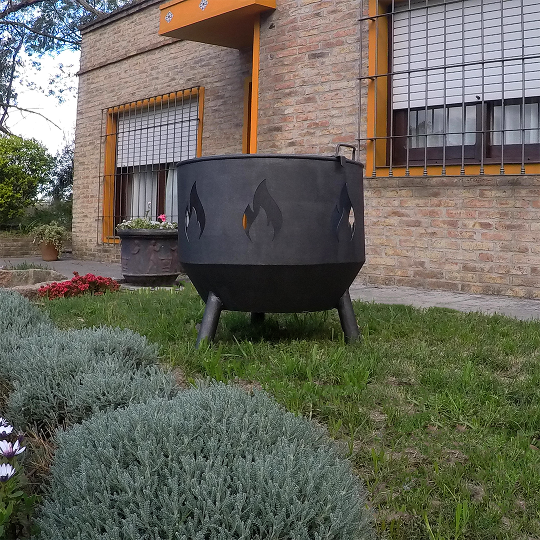 Fogón circular con parrilla