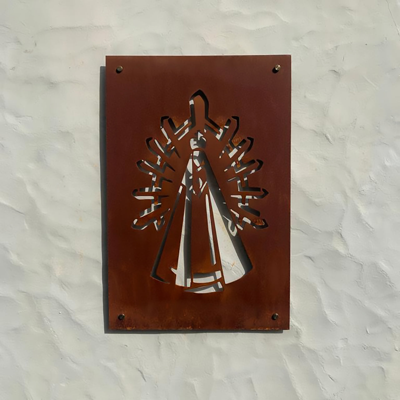 Virgen de Luján en acero corten