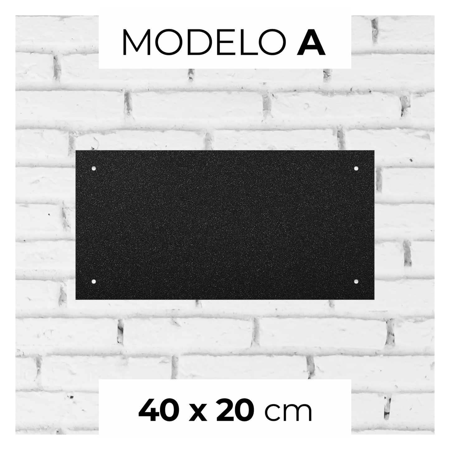 Número de puerta en hierro pintado