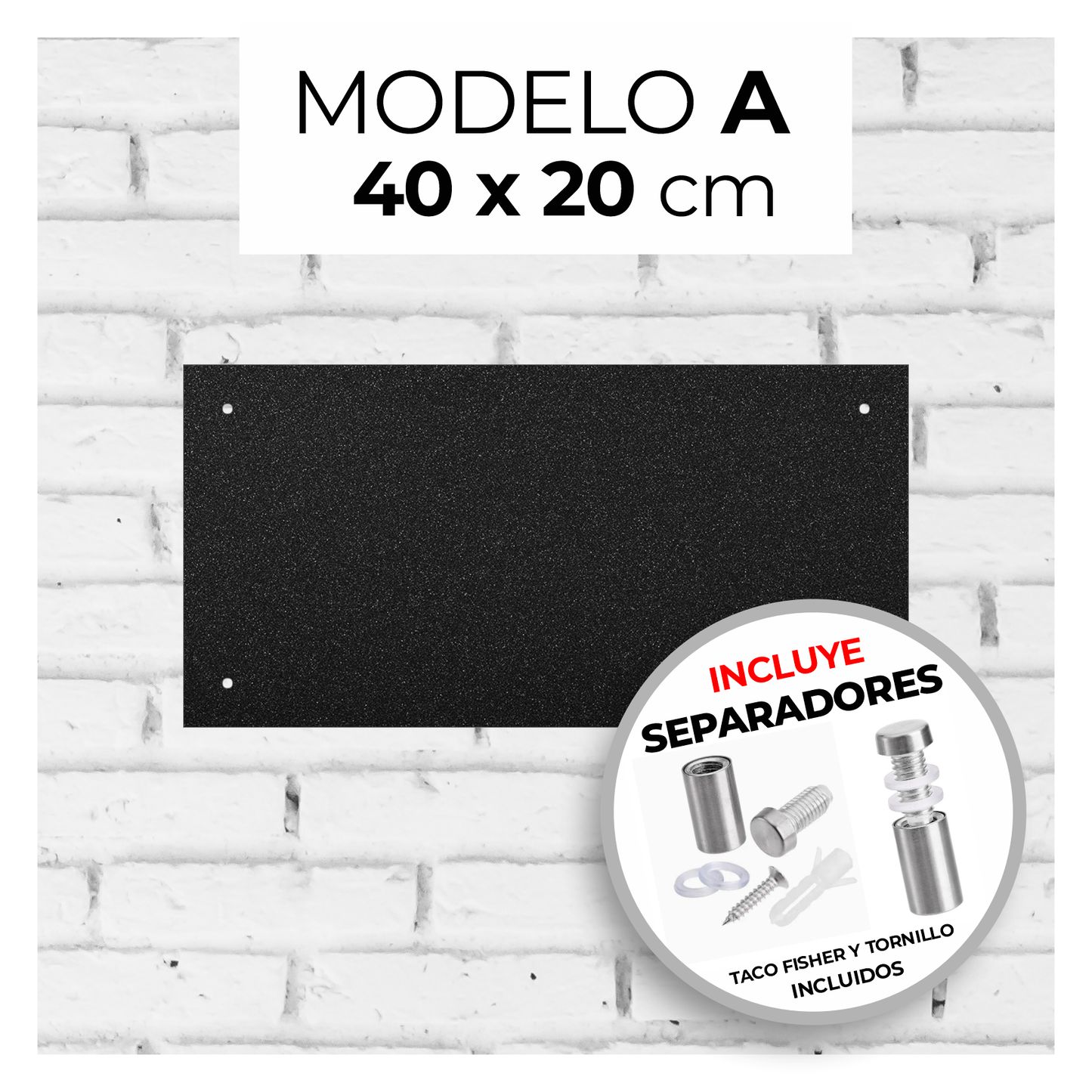 Número de puerta en hierro pintado