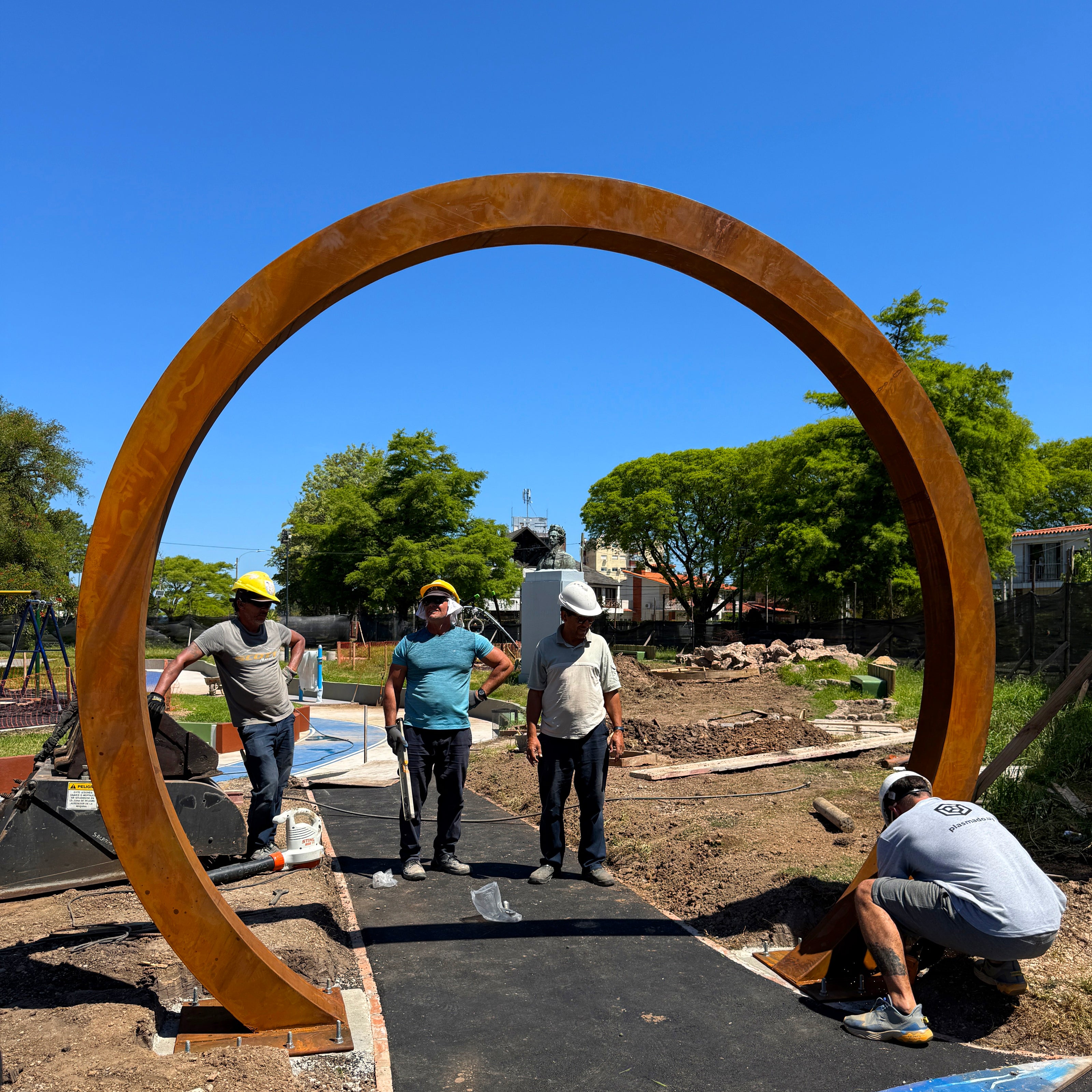 arcada en acero corten