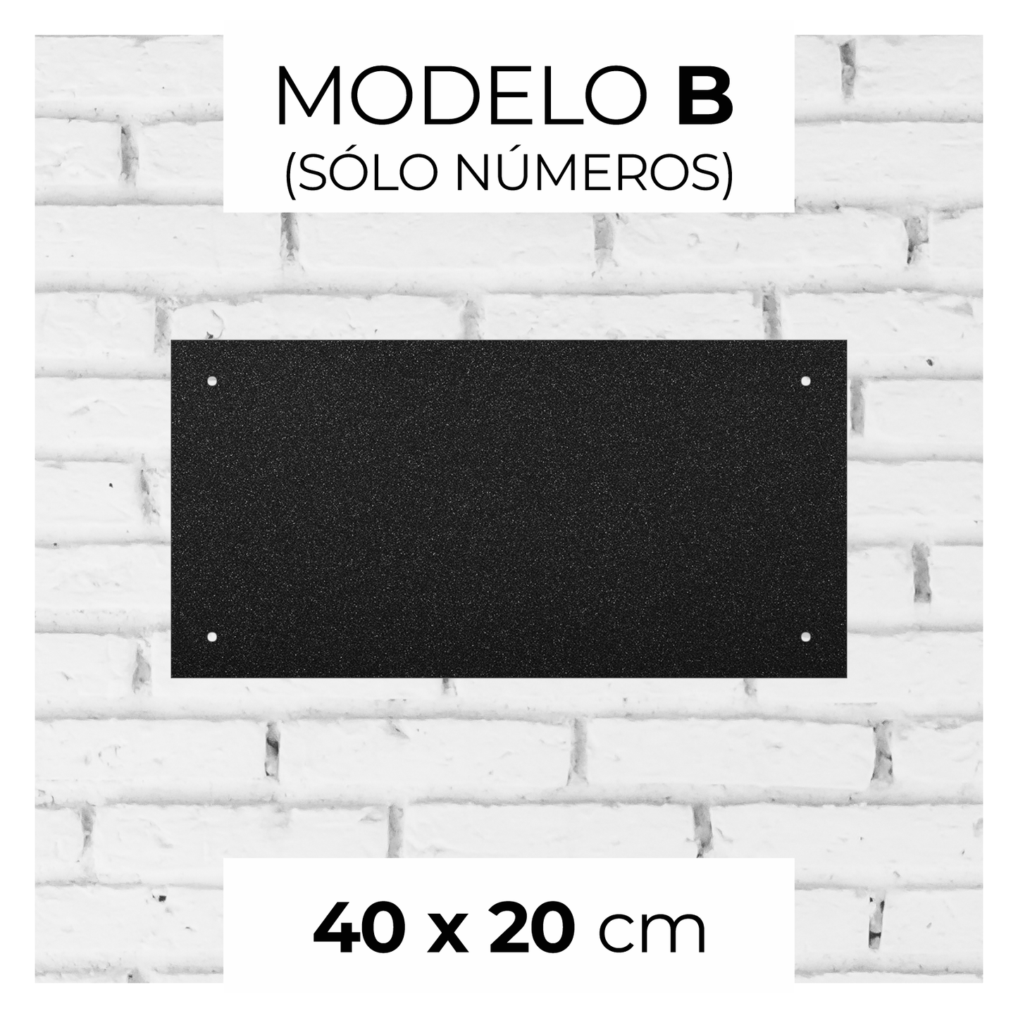 Número de puerta en hierro pintado
