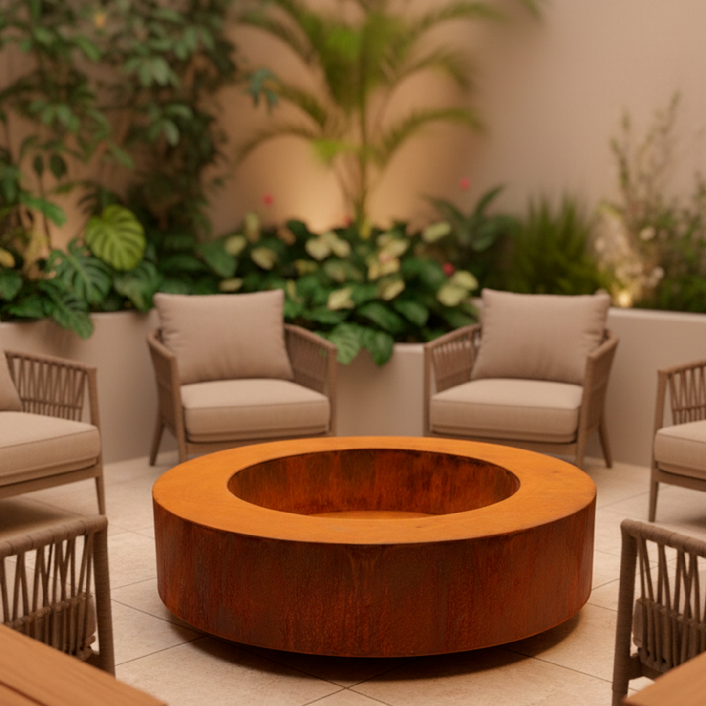 Fogón AURA - en acero corten