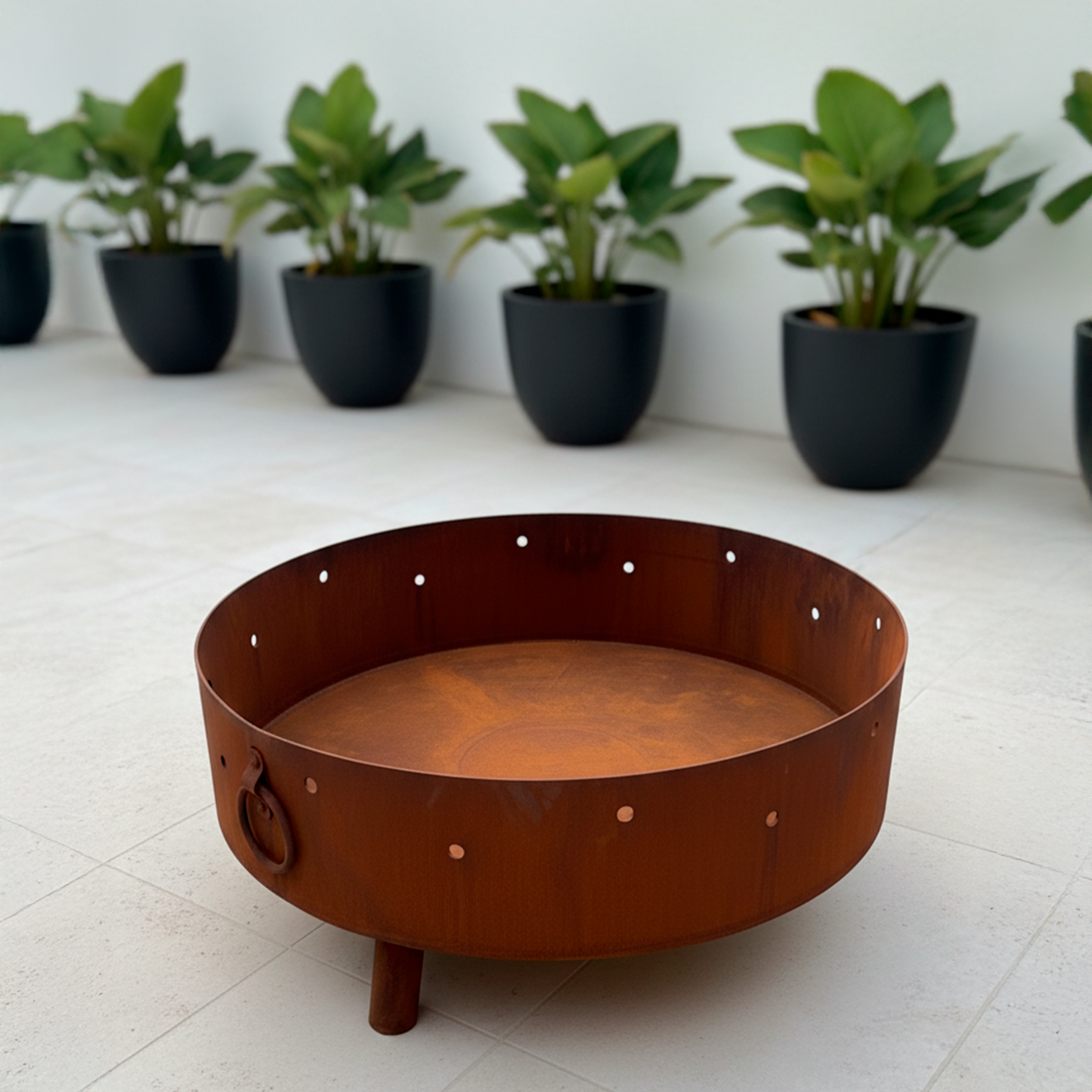 Fogón VULCANO - en acero corten