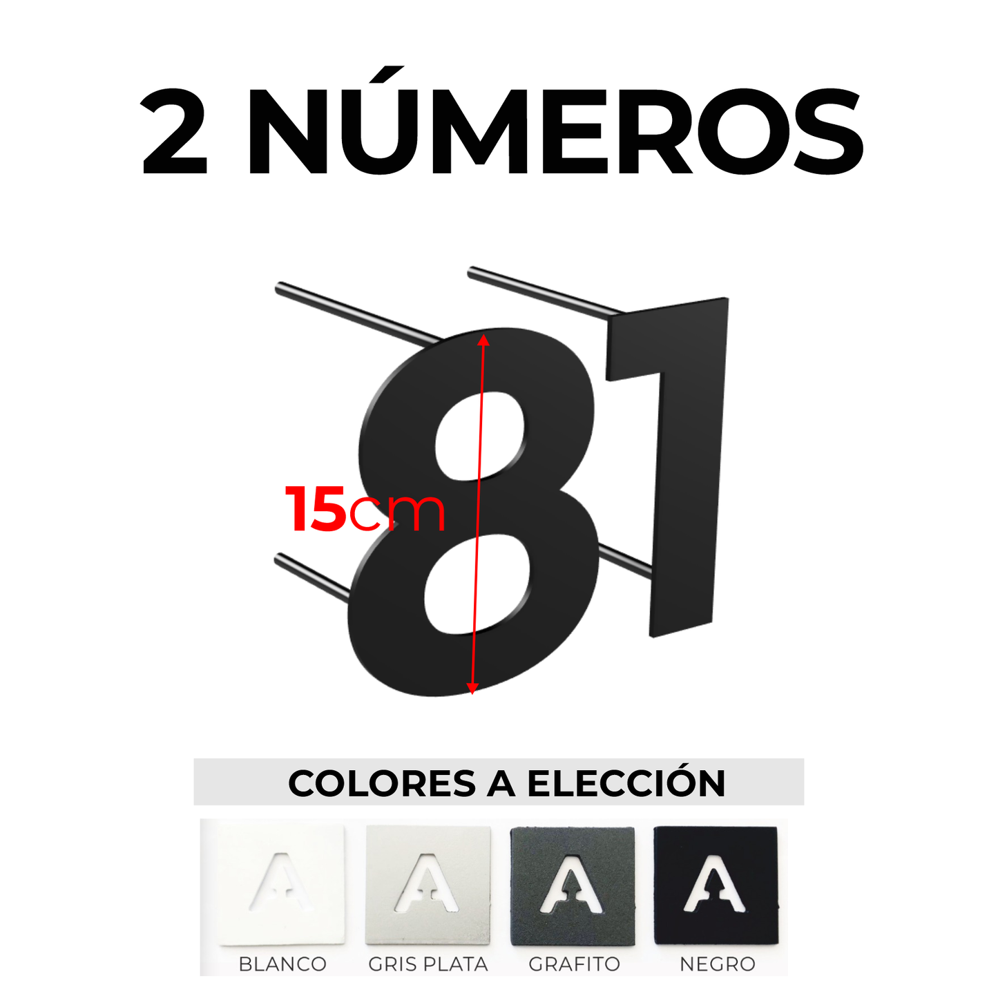 Números Corpóreos en Hierro para Fachadas