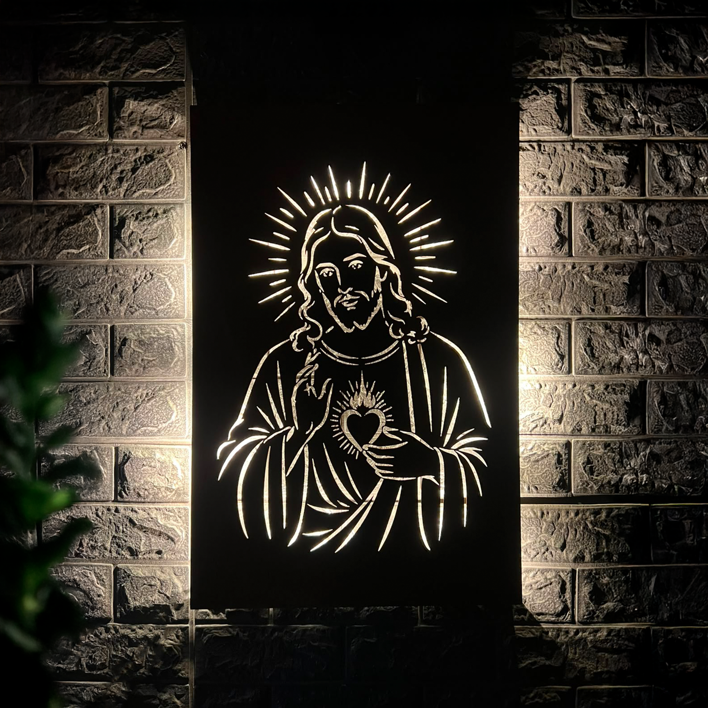 Sagrado Corazón de Jesús en Acero Corten