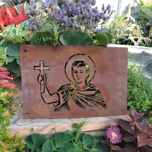 San Expedito en Acero Corten